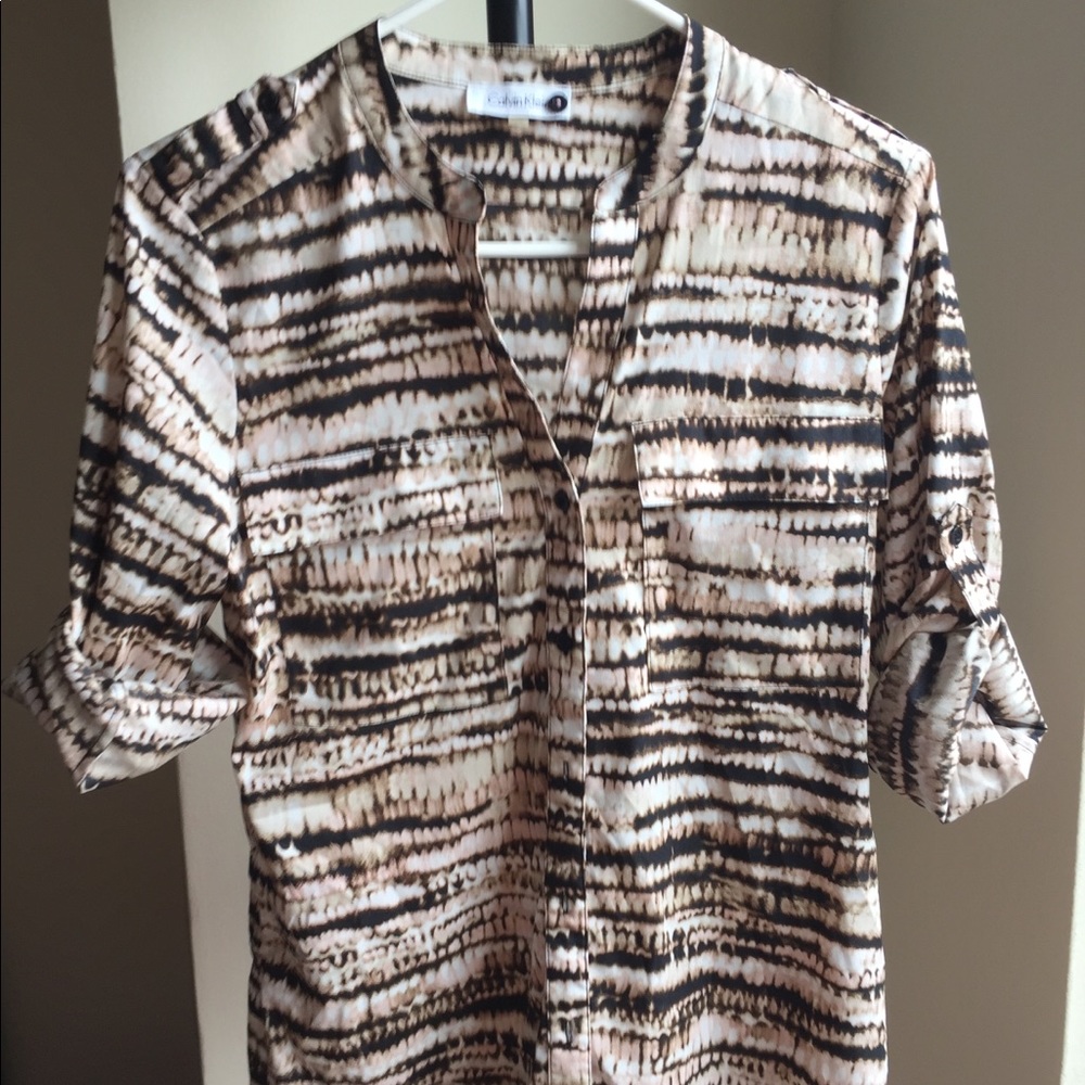 CK button shirt
